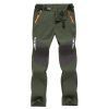 Softshell Pants, Water Repellant Outdoor Apparel - Green - M