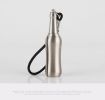 Creative Metal Keychain Lighter Wild Fire Ten Thousand Times Use Kerosene Lighters Gifts For Men - Silver wine bottle