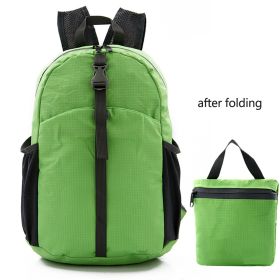 Folding Ultralight Portable Backpack as Outdoor Cycling Mountaineering Travel Backpack - Green2