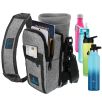 Water Bottle Holder Carrier Bottle Cooler with Adjustable Shoulder Strap and Front Pockets Suitable for 16 oz to 25oz Bottles - Moveo