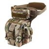 ANTARCTICA Waterproof Military Tactical Drop Leg Pouch Bag Type B Cross Over Leg Rig Outdoor Bike Cycling Hiking Thigh Bag - CP