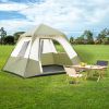 6 Person Camping Tent Setup in 60 Seconds with Rainfly & Windproof Tent with Carry Bag for Family Camping & Hiking - as picture