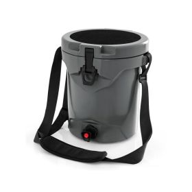 Portable Drink Cooler Insulated Ice Chest with Adjustable Strap - null - Coolers