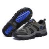 Waterproof Mens Hiking Sneakers Mountain Climbing Shoes Men Outdoor Trekking Sport Shoes Men Non-Slip Hunting Trekking Boots - Gray - 46