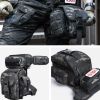 ANTARCTICA Waterproof Military Tactical Drop Leg Pouch Bag Type B Cross Over Leg Rig Outdoor Bike Cycling Hiking Thigh Bag - CP BK