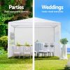 10'x10'20'30' Party Canopy Tent Outdoor Gazebo Heavy Duty Pavilion Event w/ Removable Walls - 10'x10' with 4 Walls