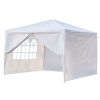 10'x10'20'30' Party Canopy Tent Outdoor Gazebo Heavy Duty Pavilion Event w/ Removable Walls - 10'x10' with 4 Walls