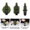 Collapsible Military Water Bottle Silicone Water Kettle Canteen with Compass Foldable Water Bottle for Traveling Hiking Camping - B3