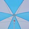 Beach Umbrella Shelter Blue and White 70.9" Fabric - Multicolour