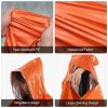 Emergency Rain Poncho Weather Proof Outdoor Survival Camping Gear - Orange - Camping supplies