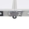 Foldable Camping Table Height Adjustable Aluminum 94.5"x23.6" - White