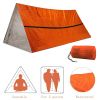 Outdoor Waterproof Emergency Tube Tent Shelter Survival Tent For Two People - Orange