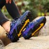 JIEMIAO Men Hiking Shoes Non-Slip Breathable Tactical Combat Army Boots Desert Training Sneakers Outdoor Trekking Shoes - Blue - 46