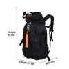 Waterproof lightweight hiking backpack - Black