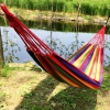 1pc Outdoor Swing; Sleeping; Double Indoor Rocking Bed; Household Adult Sling; Hanging Tree Net Bed; Hanging Chair; Sleeping Net Hammock - Blue