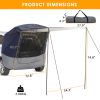 140*180*167cm Silver Tape Hardcore SUV Rear Tent Camping Tent Navy Blue Dark Gray - as picture