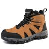 Men's Outdoor Hiking Shoes Mountaineer Climbing Sneakers Waterproof Tactical Hiking Shoes Men Camping Walking Boots - Green - 41