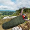 Mummy Sleeping Bag Camping Sleeping Bags for Adults Outdoor Soft Thick Water-Resistant Moisture-proof - Olive Green