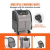 VEVOR Cat Carrier with Wheels, Rolling Pet Carrier with Telescopic Handle and Shoulder Strap, Dog Carrier with Wheels for Pets under 18 lbs, with 1 Fo