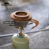 S362 picnic portable snow pull bowl steamer lattice steam drawer outdoor camping picnic stainless steel small dumpling steamer  - S-MG-Shera Bowl Wood