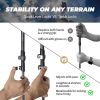 Adjustable Walking Hiking Sticks for Outdoor Trekking - As pic show - Outdoor Supplies