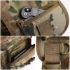 ANTARCTICA Waterproof Military Tactical Drop Leg Pouch Bag Type B Cross Over Leg Rig Outdoor Bike Cycling Hiking Thigh Bag - CP