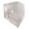 2 pcs Mosquito Net Bed Net Set Square 3 Openings - White