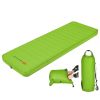 Self Inflating Folding Camping Sleeping Mattress with Carrying Bag - Green