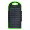 10000mAh Portable Fast Charging Power Bank USB Solar Charging with Flashlight For iPhone Xiaomi Android - Black