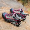 Outdoor Lover Trekking Shoes Men Waterproof Hiking Shoes Mountain Boots Genuine Leather Woodland Hunting Tactical Shoes - Grey rose red - 36