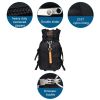 Waterproof lightweight hiking backpack - Black