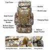 Large Outdoor Waterproof Backpack for Climbing Hiking Camping - As pic show - 002