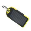 10000mAh Portable Fast Charging Power Bank USB Solar Charging with Flashlight For iPhone Xiaomi Android - Black