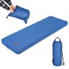 Self Inflating Folding Camping Sleeping Mattress with Carrying Bag - Blue