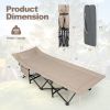 Outdoor Car Traveling Folding Camping Cot for Adults - khaki - Camping Cot