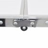 Foldable Camping Table Height Adjustable Aluminum 47.2"x23.6" - White