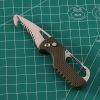 Multitool Keychain Knife; Small Pocket Box/Strap Cutter; Razor Sharp Serrated Blade And Paratrooper Hook; EDC Folding Knives - [Orange+White]*2+[Black